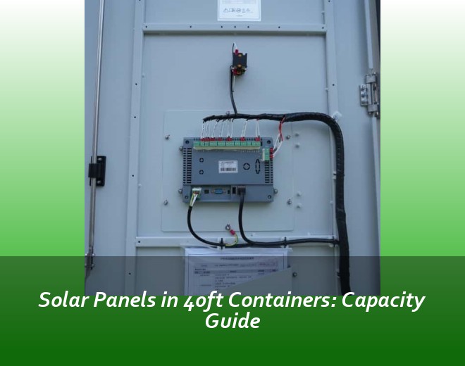 Solar Panels in 40ft Containers: Capacity Guide